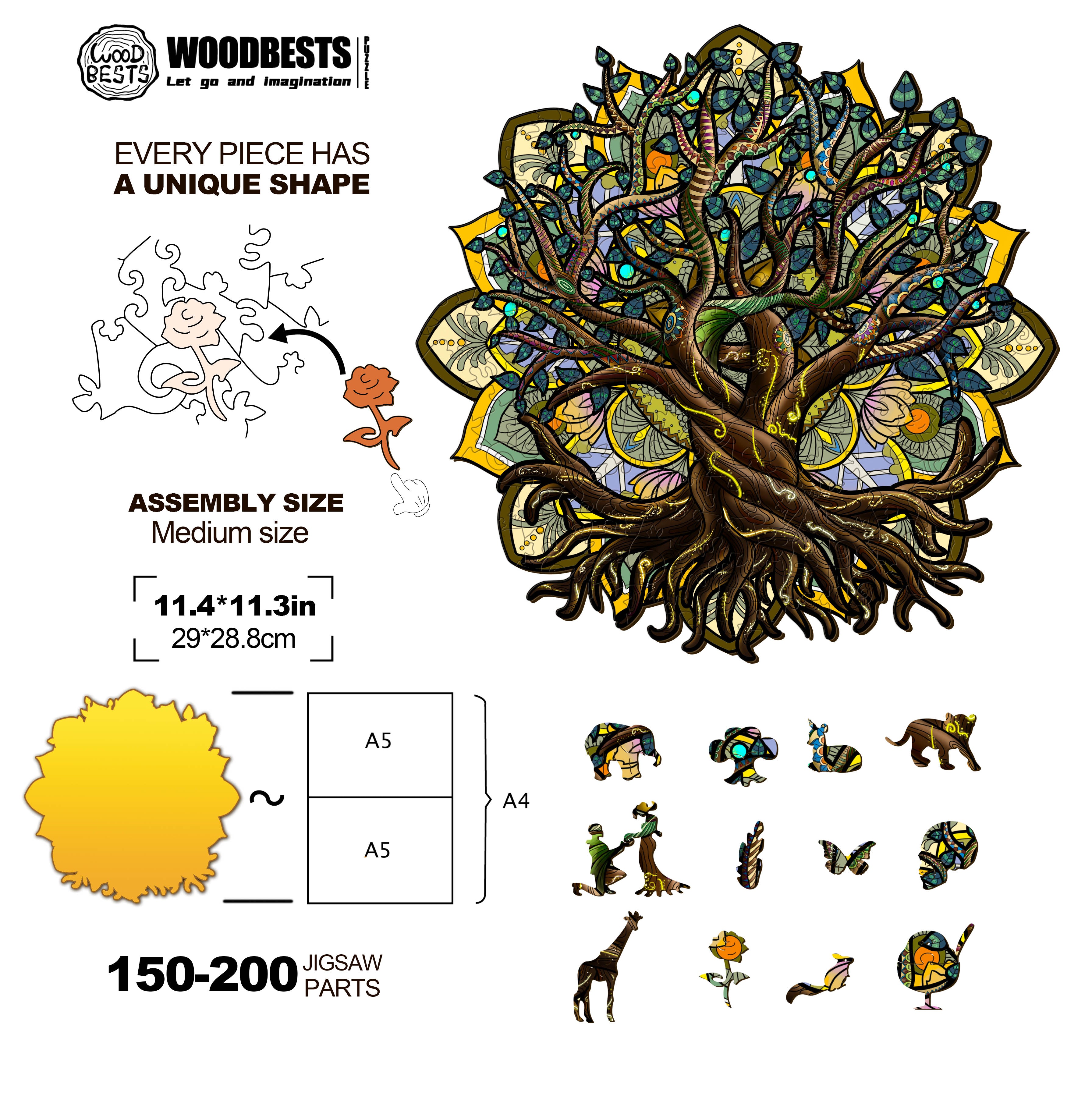 Mysterious Tree Wooden Jigsaw Puzzle
