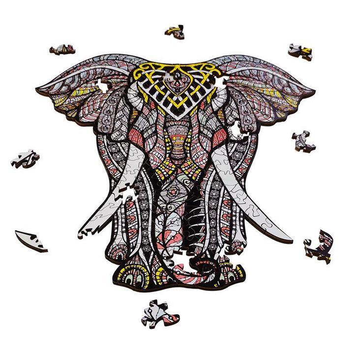 Noble Elephant Wooden Jigsaw Puzzle - Woodbests