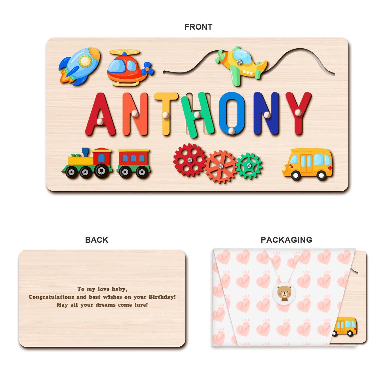 Personalized Baby Name Puzzle Advanced Toys