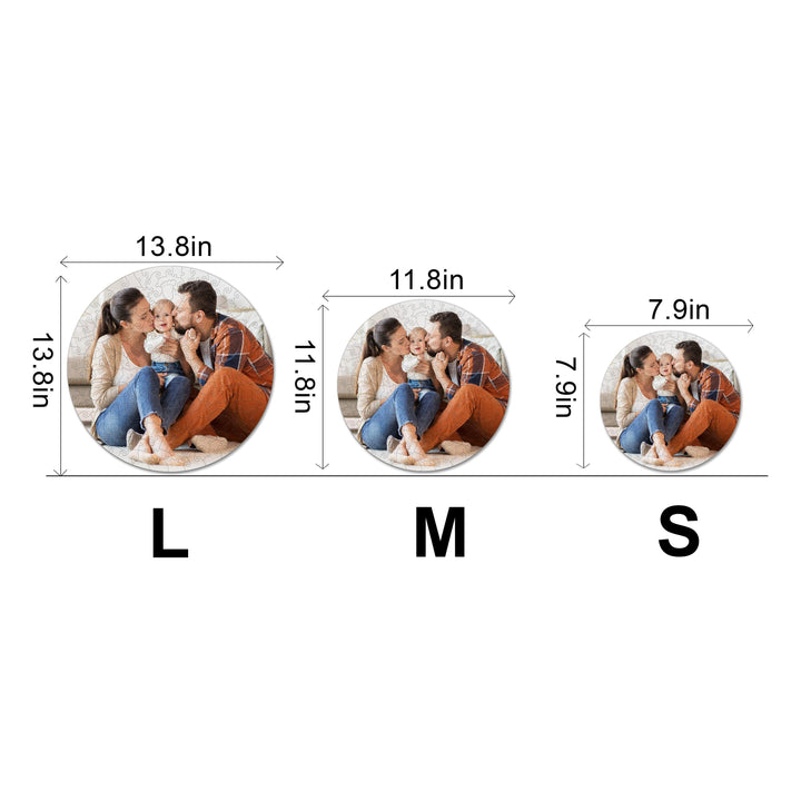 Personalized Photo Happy Family Wooden Puzzles - Woodbests