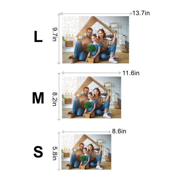 Personalized Family&Happiness Photo Wooden Puzzle